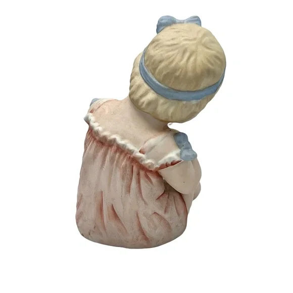 VINTAGE HOMCO OF JAPAN BISQUE PORCELAIN PIANO BABIES - SET OF 2